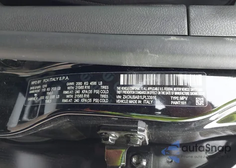 2020 Jeep Renegade Sport 4X4 из США, поврежденный, VIN ZACNJBAB1LPL33916